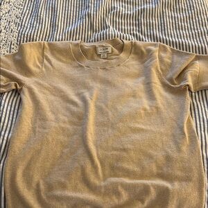 J.Crew Classic Beige Knit Top with cashmere